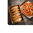 Pizza napo + 6 empanadas