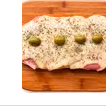 Pizza individual de jamón