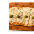 Pizza individual de mozzarella