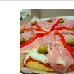 Pizza jamón y morrón